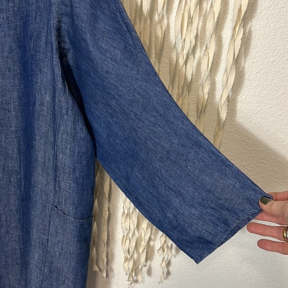 SOLD Tancredi & Morgen Chambray Lightweight Garden Dress O/S - Picture 6 of 9